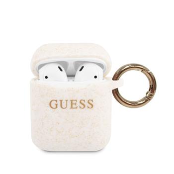 GUACCSILGLWH Guess Silikonove Pouzdro pro Airpods 1/2 White thumb