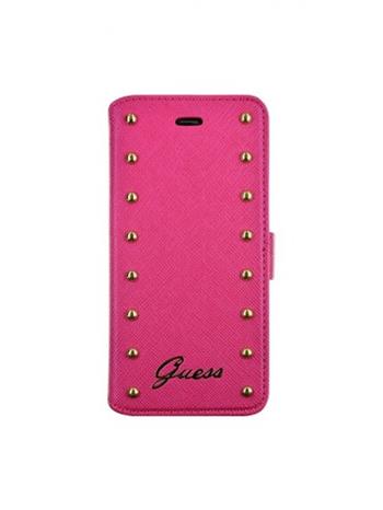 GUFLBKP6LSAP Guess Studded Folio Kozene Pouzdro Rose pro iPhone 6 Plus thumb