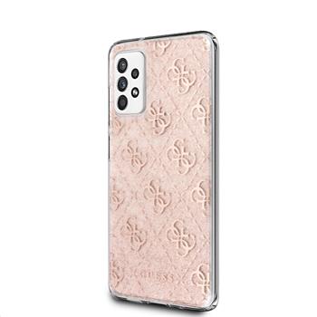 GUHCA52PCU4GLPI Guess PC/TPU 4G Peony Glitter Zadni Kryt pro Samsung GalaxyA52/A52 5G/A52s 5G Pink thumb