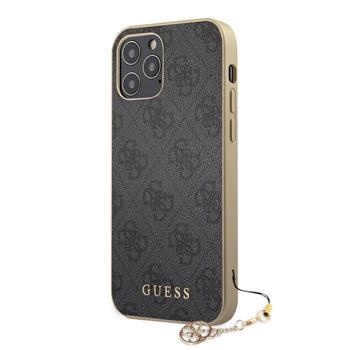 GUHCP12LGF4GGR Guess 4G Charms Zadni Kryt pro iPhone 12 Pro Max 6.7 Grey thumb