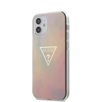 GUHCP12SPCUMCGG01 Guess PC/TPU T&D Gold Triangle 01 Zadni Kryt pro iPhone 12 mini 5.4 Pink thumb