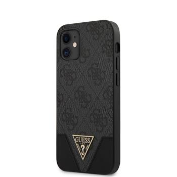 GUHCP12SPU4GHBK Guess 4G Triangle Zadni Kryt pro iPhone 12 mini 5.4 Grey  thumb