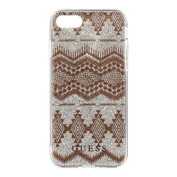 GUHCP7TGTA Guess Ethnic Chic Tribal 3D TPU Pouzdro Taupe pro iPhone 7/8/SE2020 thumb