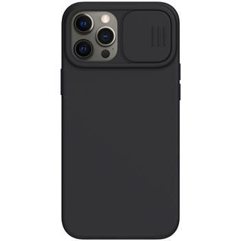 Nillkin CamShield Silky Silikonovy Kryt pro iPhone 12 Pro Max 6.7 Black thumb