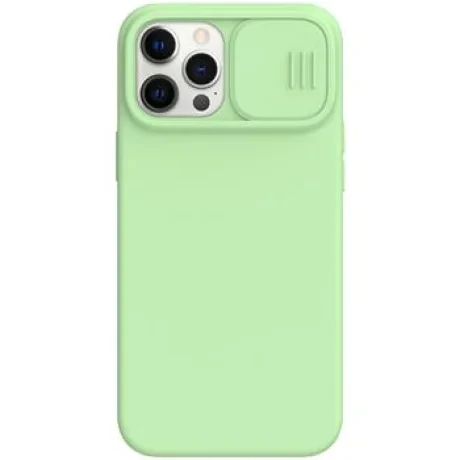 Nillkin CamShield Silky Silikonovy Kryt pro iPhone 12 Pro Max 6.7 Matcha Green