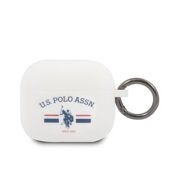 USACA3SFGH U.S. Polo Horses Flag Silikonove Pouzdro pro Airpods 3 White thumb