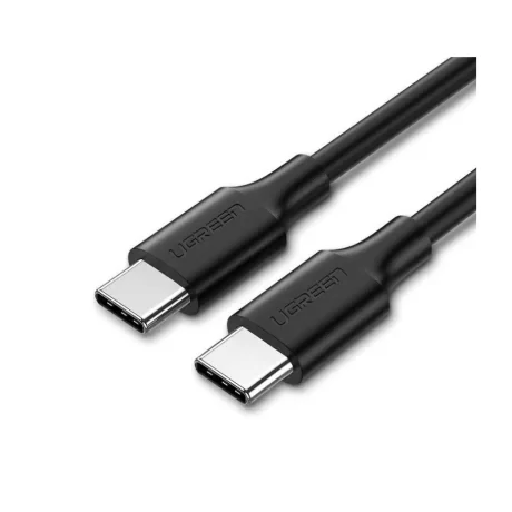 CABLU alimentare si date Ugreen, &quot;US286&quot;, Fast Charging Data Cable pt. smartphone, USB Type-C la USB Type-C 60W/3A, nickel plating, PVC, 3m, negru &quot;60788&quot; (include TV 0.06 lei) - 6957303867882