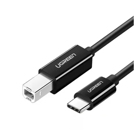 CABLU USB Ugreen pt. imprimanta, &quot;US241&quot; USB Type-C (T) la USB 2.0 Type-B (T), 1m, negru, &quot;80811&quot; (include TV 0.06 lei) - 6957303888115