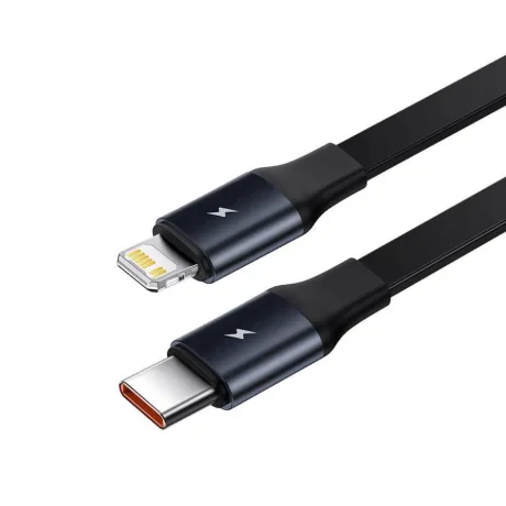 INCARCATOR auto Baseus Enjoyment, cablu inclus max 75cm, 1 x USB Type-C(T) max 5V/3A 30W, 1x Iphone Lightning 5V/3A total output 25 cm , pt. bricheta auto, negru &quot;CGTX000001&quot; (include TV 0.8lei) - 6932172607906