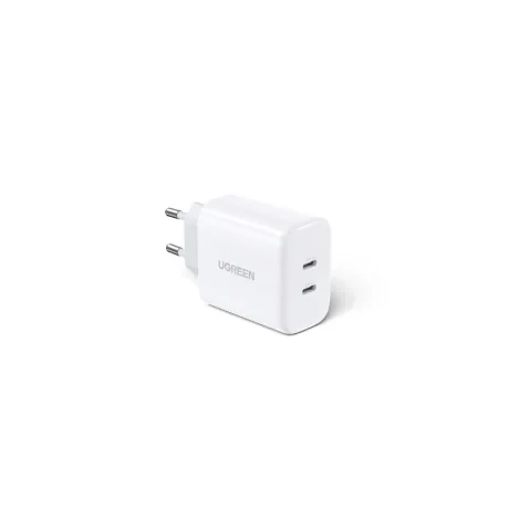 INCARCATOR retea Ugreen, &quot;CD243&quot; Quick Charge 40W, 2 x USB Type-C 5V/3A, alb &quot;10343&quot; (include timbru verde 0.75 lei) - 6957303813438