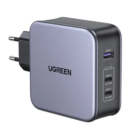 INCARCATOR retea Ugreen, Nexode &quot;CD289&quot; Quick Charge 140W GaN, 1 x USB, 2 x USB Tpe-C, negru &quot;90549&quot; (include timbru verde 0.75 lei) - 6957303895496