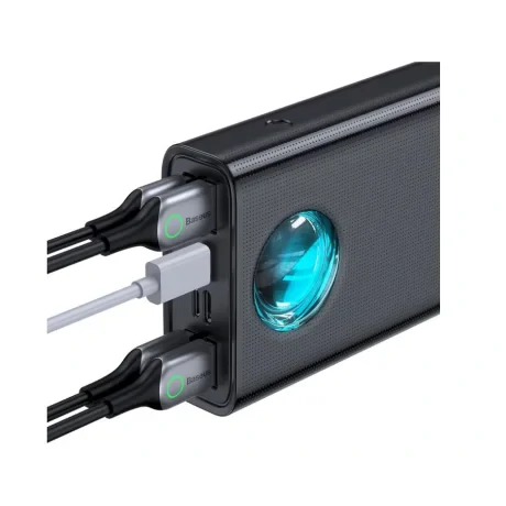 POWER BANK Baseus Ambilight, 30000mAh, PD 3.0 65W, 4 x USB; 1 x USB Type-C, digital display pt. status baterie, total 3A, black, &quot;PPLG000101&quot; (include TV 0.18lei) - 6932172613600