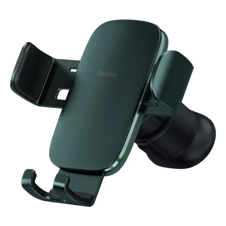 SUPORT AUTO Baseus Metal Age II pt. SmartPhone, fixare grila ventilatie, ofera posibilitatea reglarii unghiului de vizionare pe verticala si orizontala (360 de grade), verde &quot;SUJS000006&quot; - 6932172605247