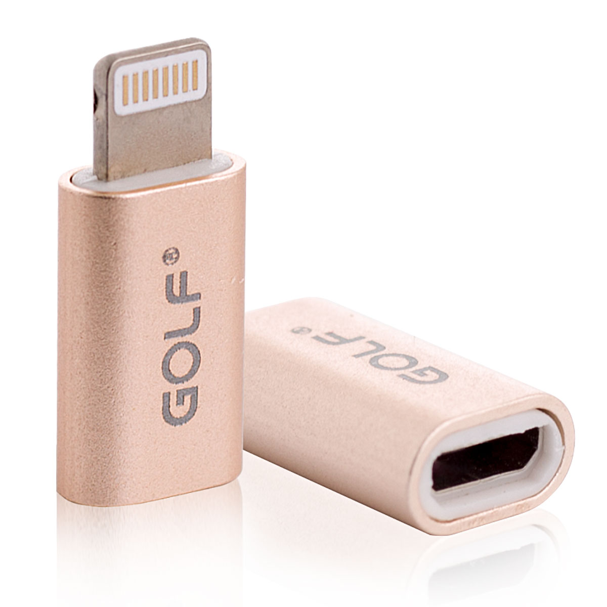 Adaptor Lightning - Miro Usb, Auriu Golf thumb