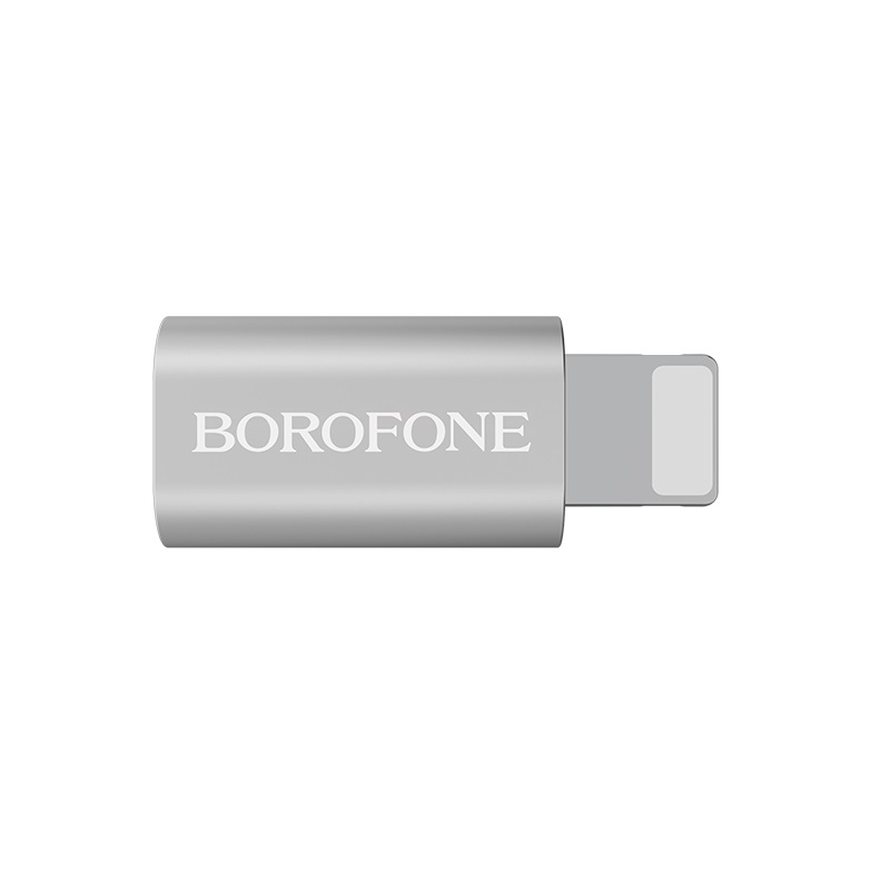 Adaptor Micro Usb to Lightning Borofone BV5 Incarcare si Transfer Argintiu thumb