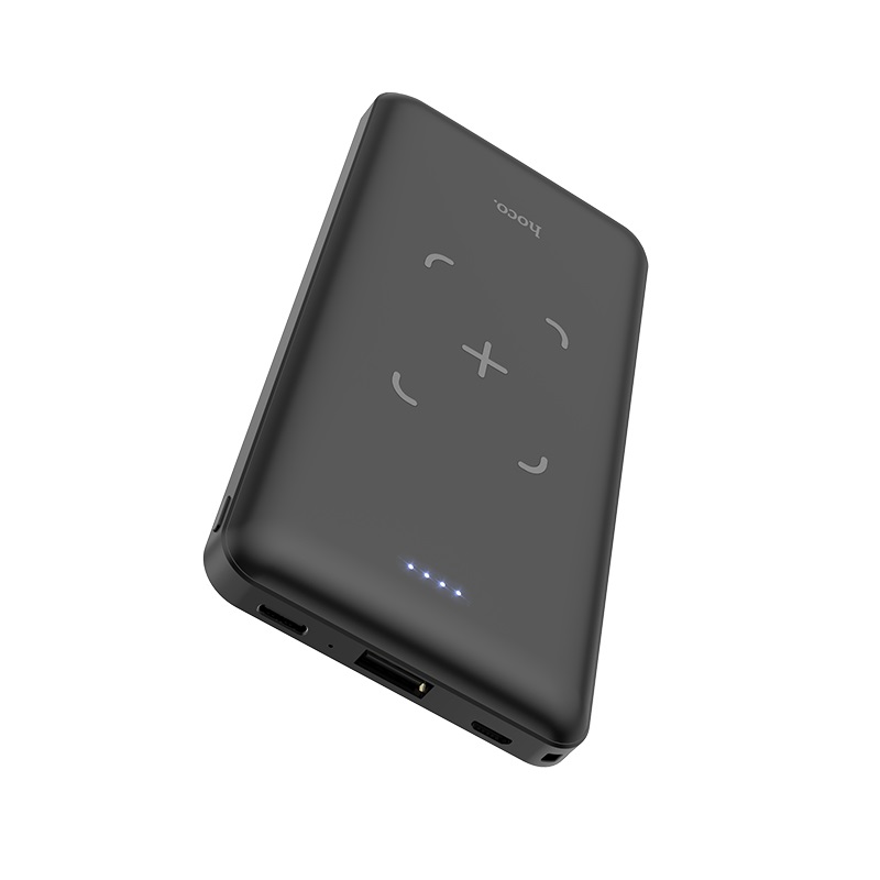 Baterie Externa Hoco J50 10000mAh cu Incarcare Wireless Negru thumb