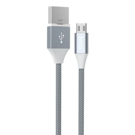 Cablu date magnetic Hoco U40B Micro USB, Gri 1m