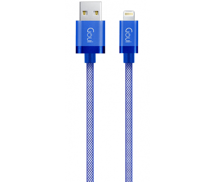 Cablu Date Usb to Lightning, Goui Metallic G-LC8PIN-02B 1m Albastru thumb