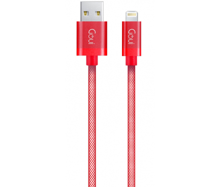 Cablu Date Usb to Lightning, Goui Metallic G-LC8PIN-02R 1m Rosu thumb