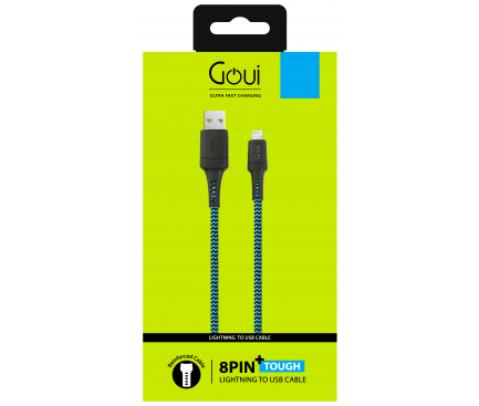 Cablu Date Usb to Lightning Goui Tough G-LC15-8PINB 1.5m Albastru thumb