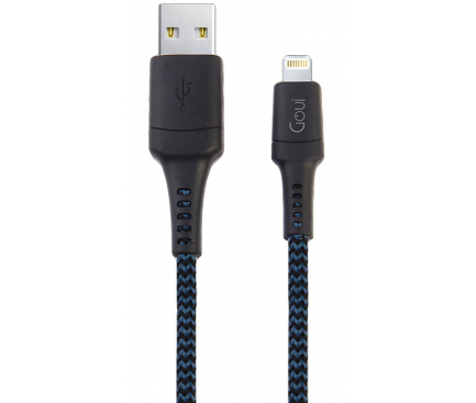 Cablu Date Usb to Lightning Goui Tough G-LC2M-8PIN 2m Albastru-Negru thumb