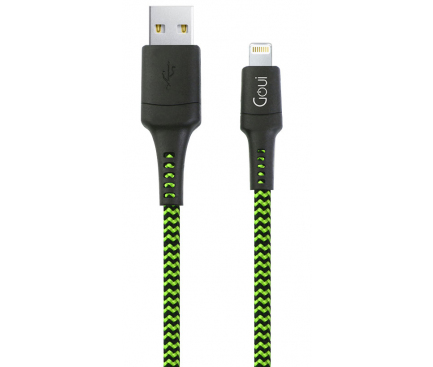 Cablu Date Usb to Lightning Goui Tough G-LC3M-8PIN 3m Negru-Verde thumb