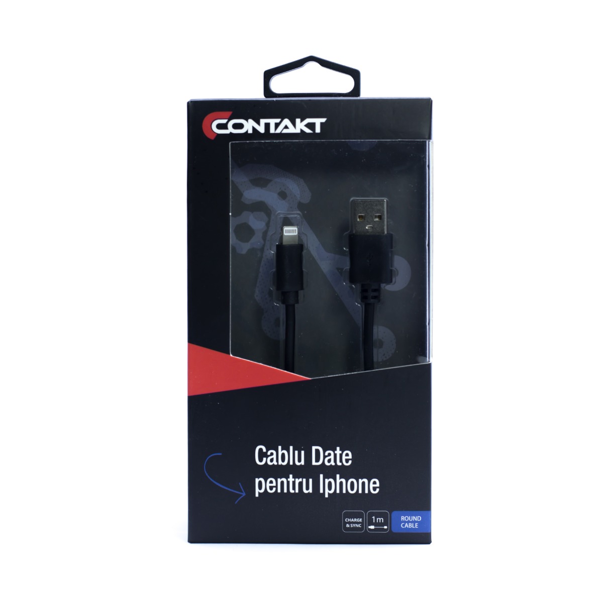 Cablu transfer date lightning Negru 1m thumb