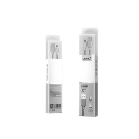 Cablu transfer date micro usb, Ldnio LS27 gri1m