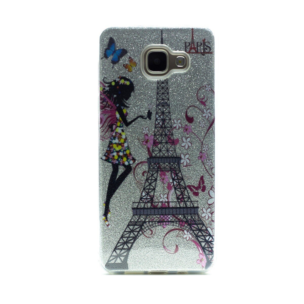 Carcasa fashion glitter Samsung Galaxy A5 2016, Contakt Argintie thumb