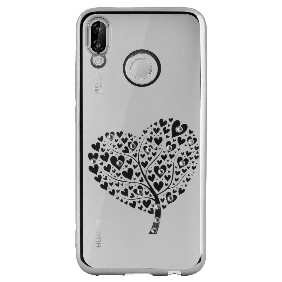 Carcasa Fashion Huawei P20 Lite Heart Tree Argintie Beeyo thumb