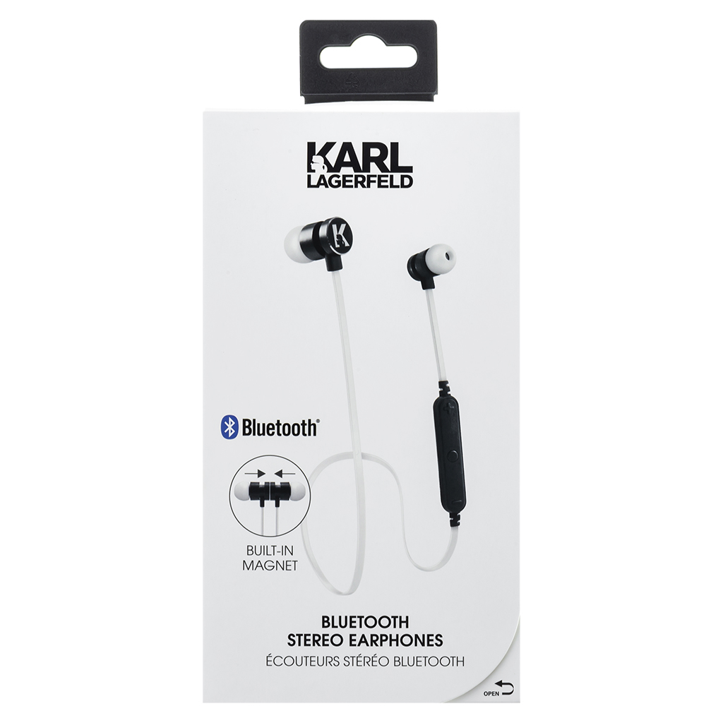 Casti Stereo Bluetooth Karl Lagerfeld Bluetooth CGBTE07 Alb thumb