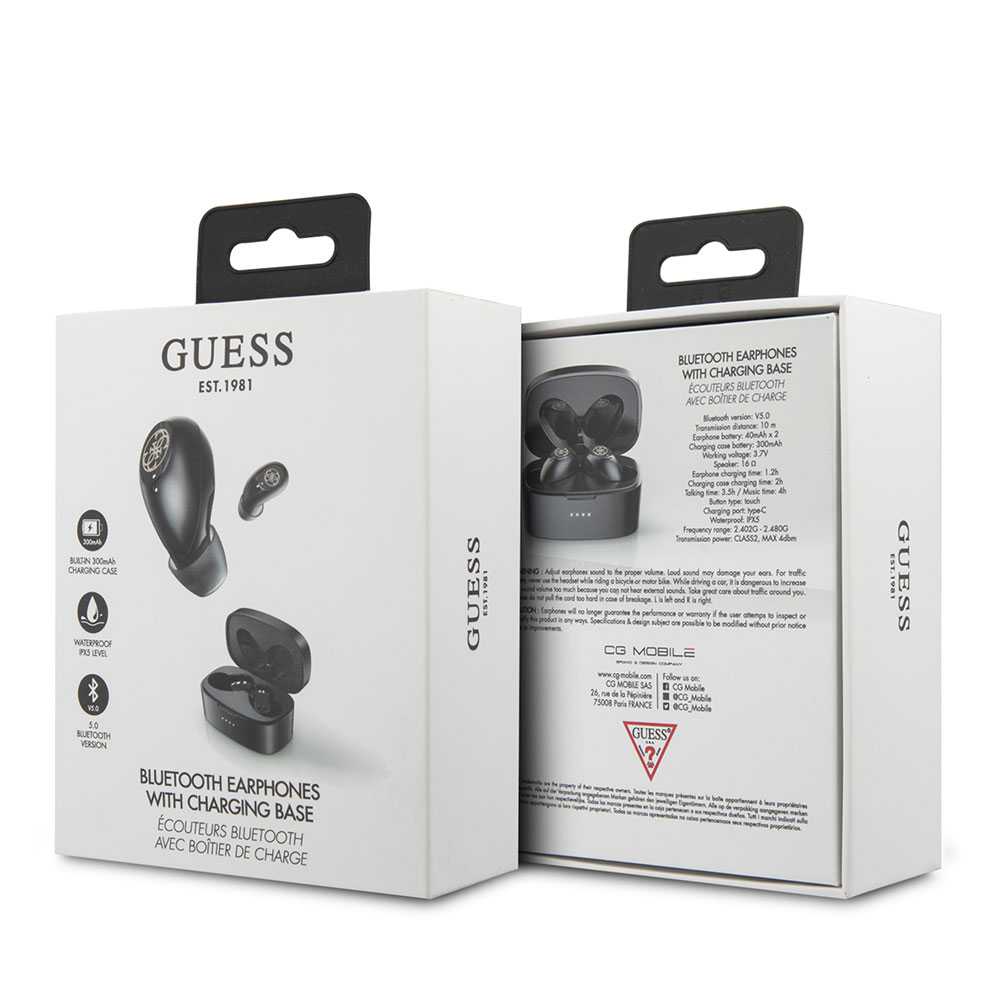 GUTWSJL4GBK Guess Wireless 5.0 4H Stereo Headset Black thumb