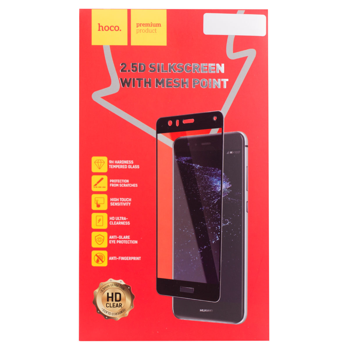 Folie sticla 2.5D Huawei Mate 10 Lite, Hoco Mesh Point Neagra thumb