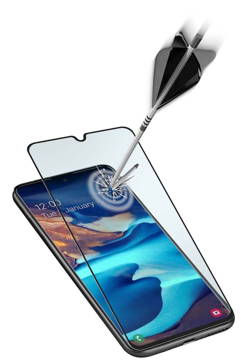 Folie Sticla Cellularline pentru Samsung Galaxy A91/S10e Negru thumb