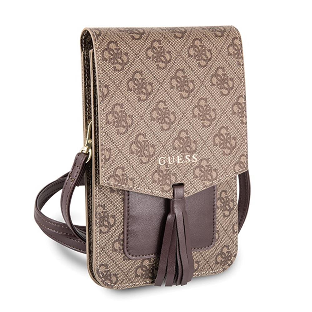 GUWBSQGBE Guess 4G Wallet Universal Pouzdro Beige thumb