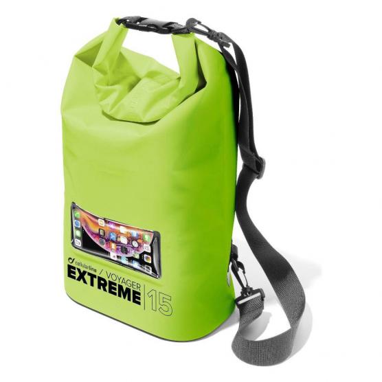 Geanta Watterproof Cellularline VOYAGER Extreme Lime thumb