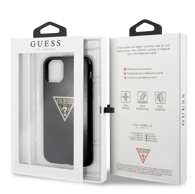 Guess Husa pentru iPhone 11, Black Triangle, Negru thumb