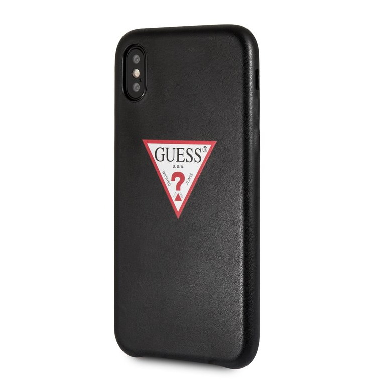 Guess Husa pentru iPhone XS Max, Black Triangle, Negru thumb