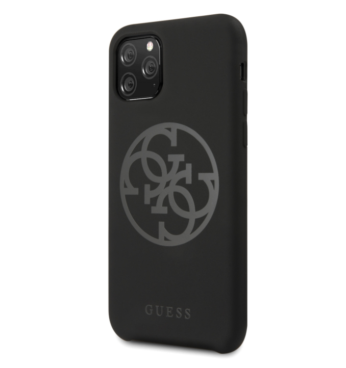 Guess Husa Tone on Tone pentru iPhone 11 Pro, Negru thumb