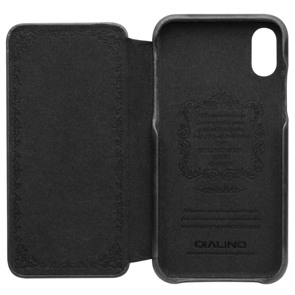 Husa Book iPhone X/Xs 5.8'' Qialino Neagra thumb