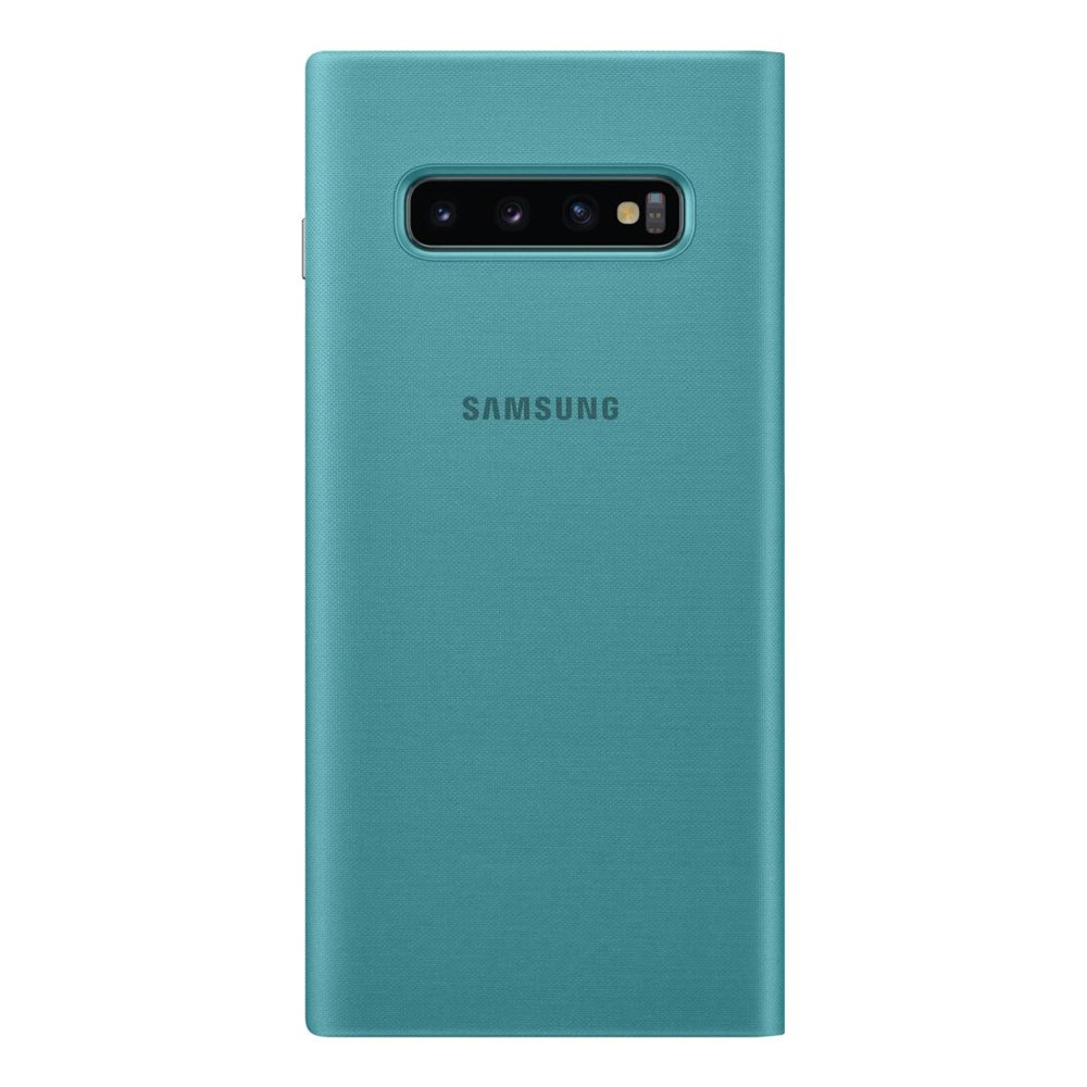 Husa Book Samsung Galaxy S10 Plus Green Led View Cover thumb