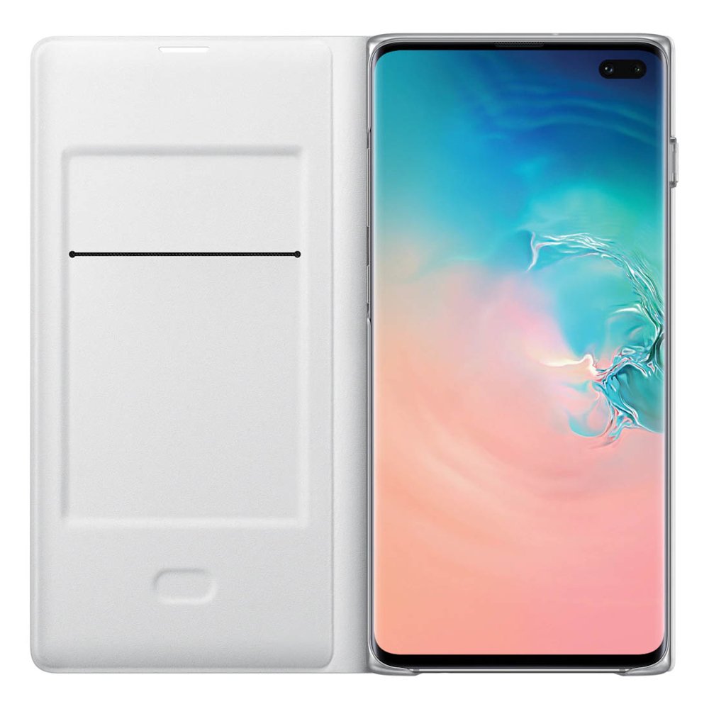 Husa Book Samsung Galaxy S10 Plus White Led View Cover thumb