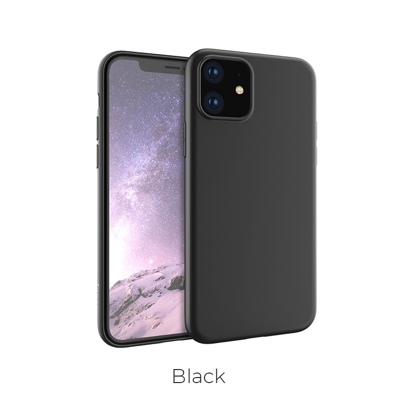 Husa Cover Hoco Silicon Fascination iPhone 11 Negru thumb