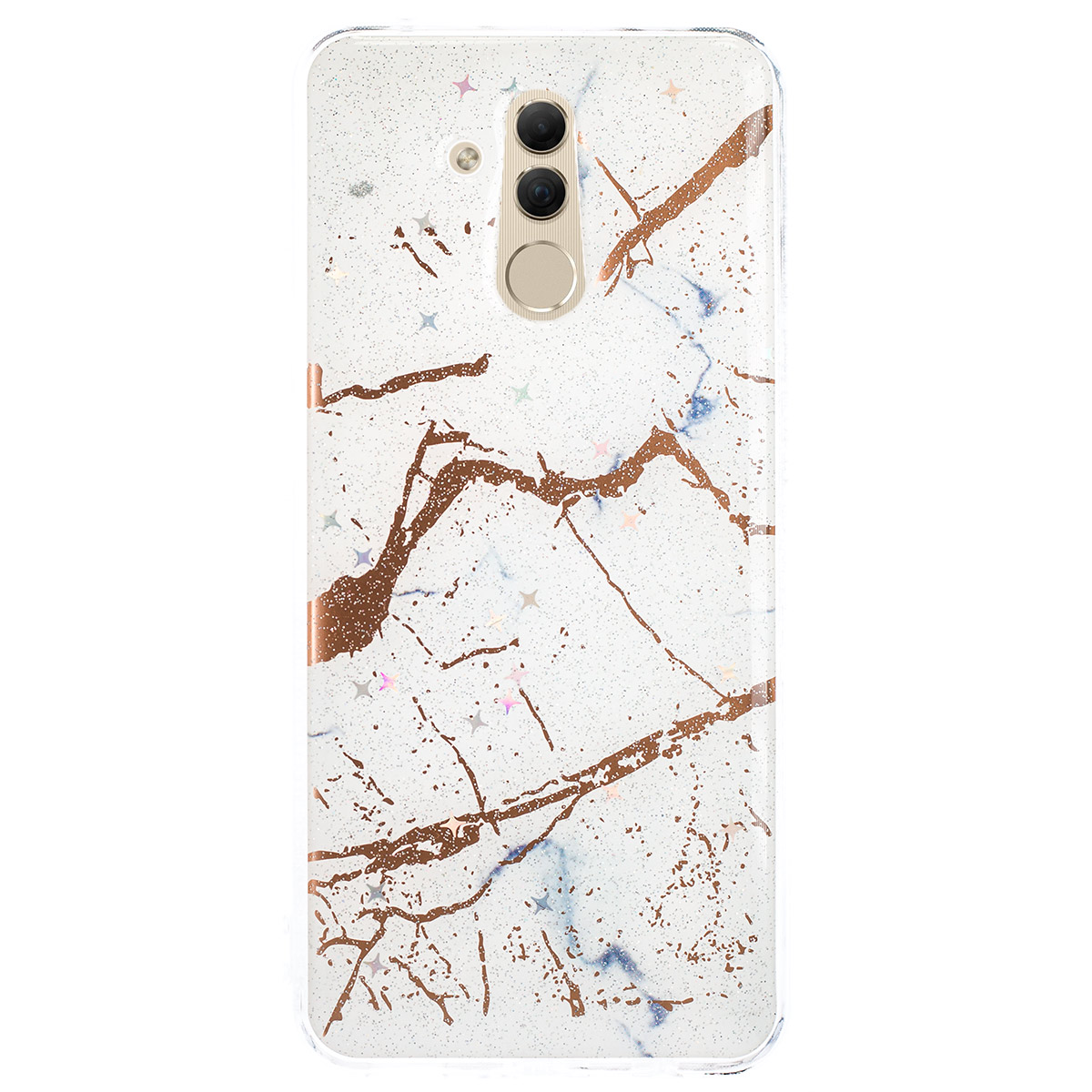 Husa Fashion Huawei Mate 20 Lite, Marble Alb thumb