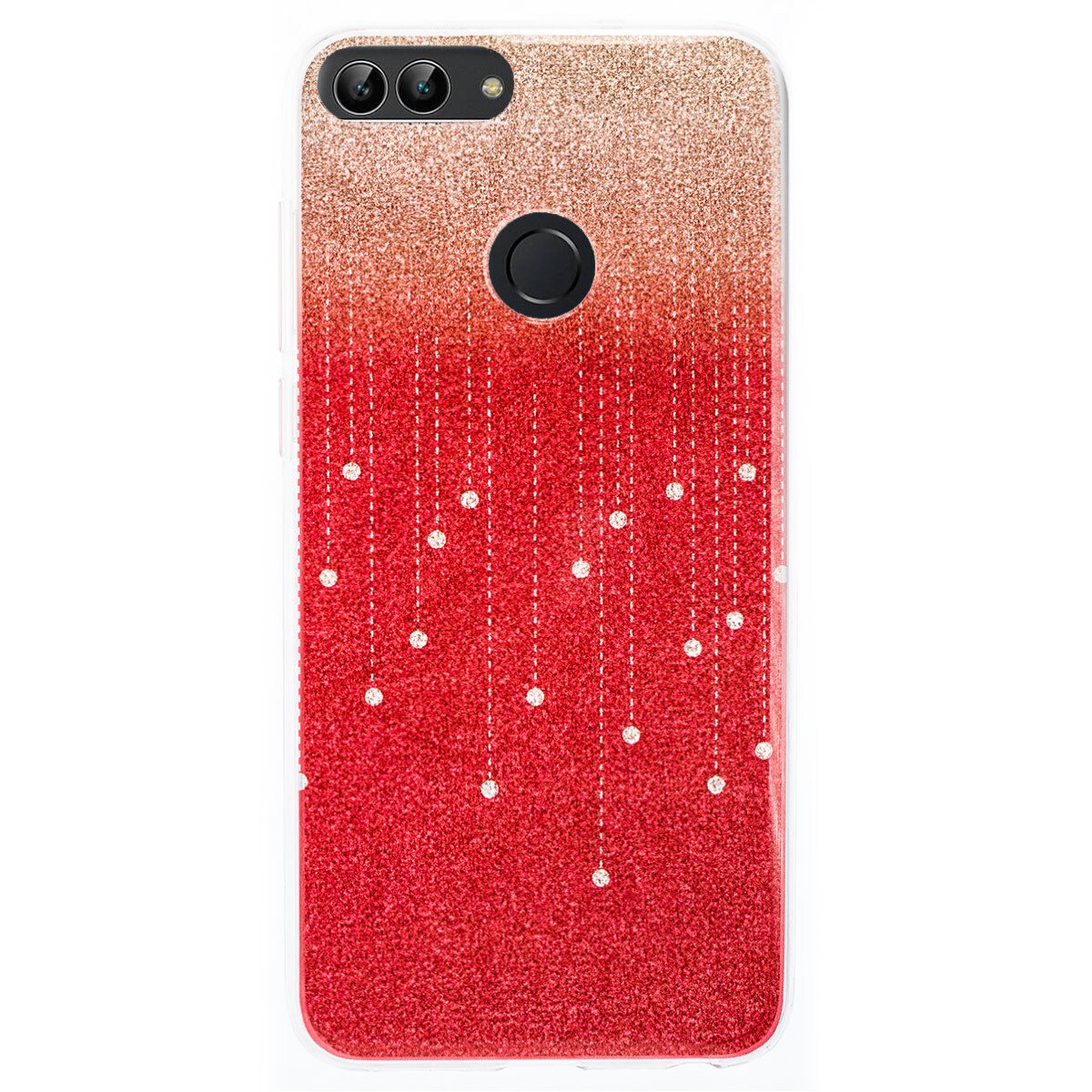 Husa Fashion Huawei P Smart, Glitter Rosie thumb