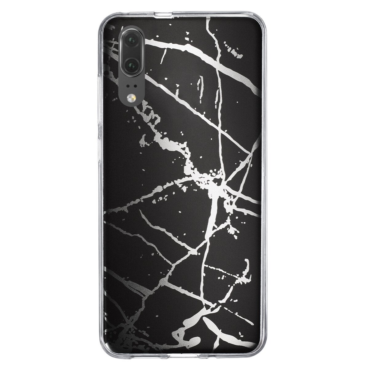 Husa Fashion Huawei P20 , Marble Negru thumb