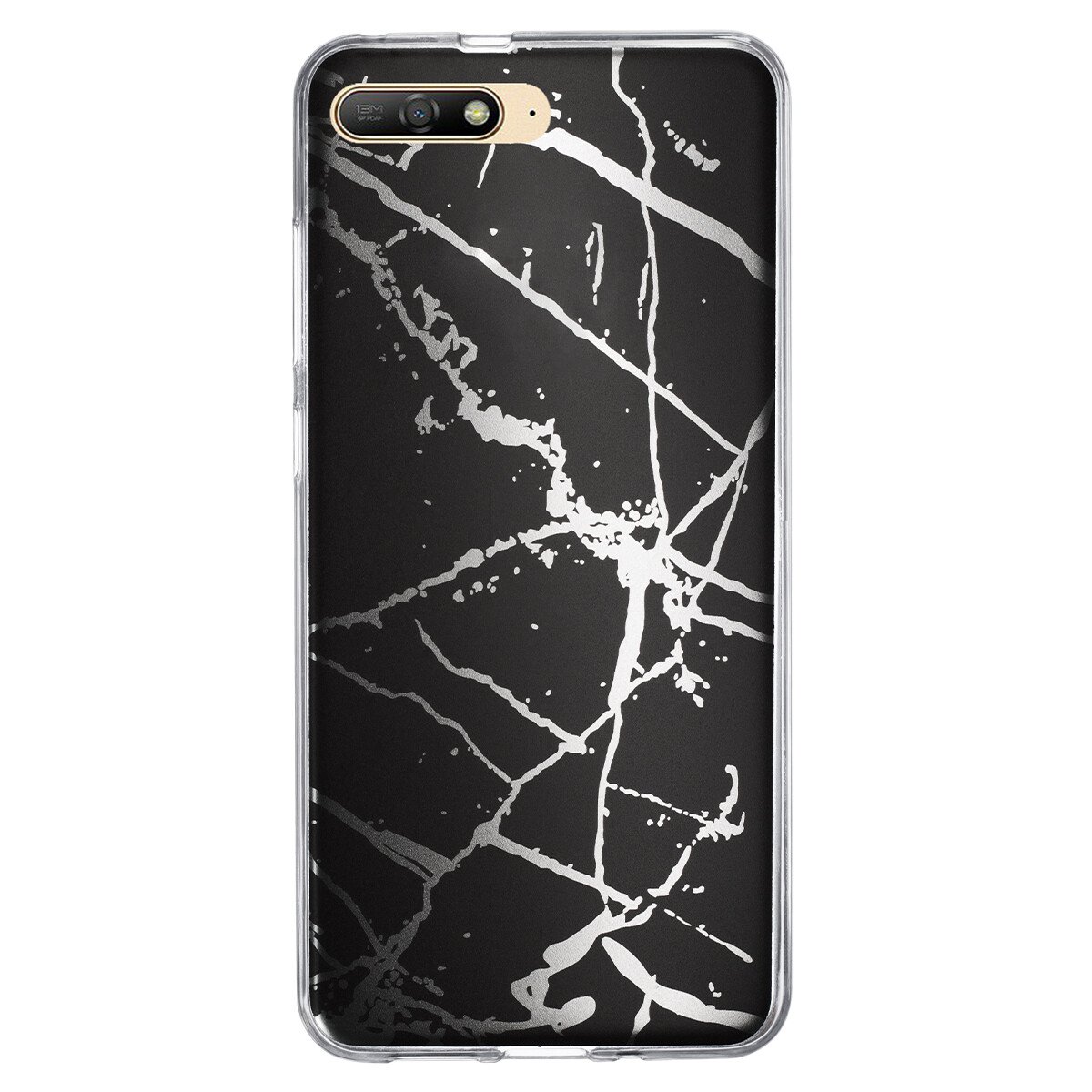 Husa Fashion Huawei Y6 2018, Marble Negru thumb