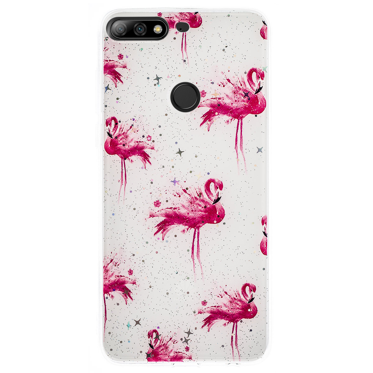 Husa Fashion Huawei Y7 Prime 2018, Flamingo thumb