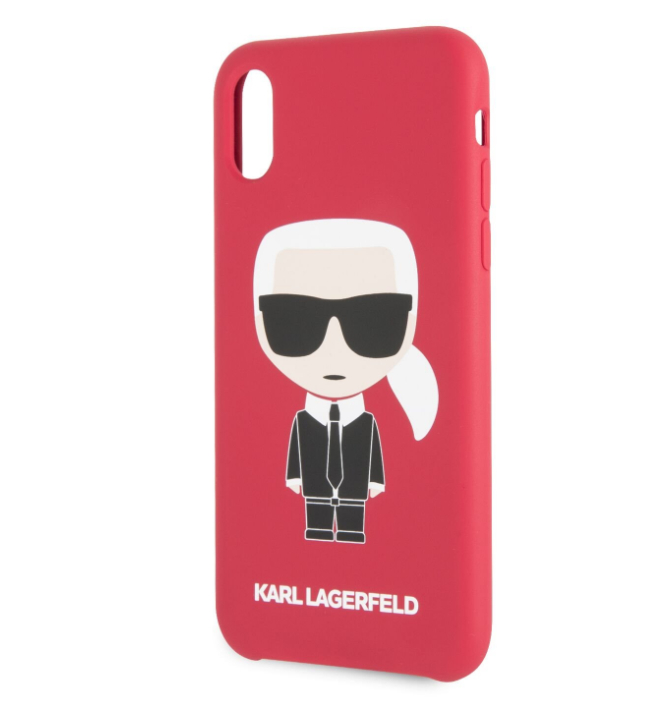 Husa Fashion iPhone XR Rosu Ikonik Karl Lagerfeld thumb