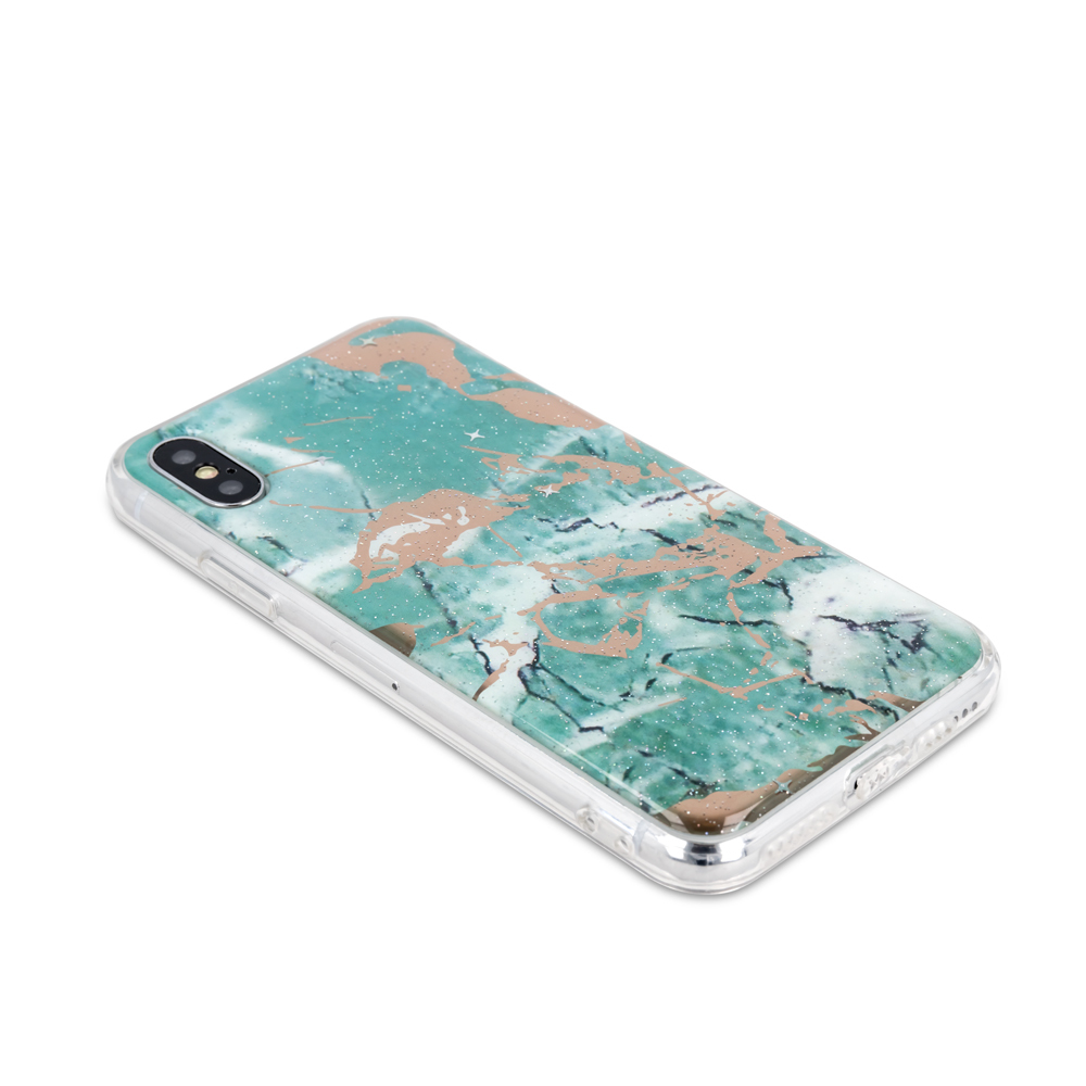 Husa Fashion Samsung Galaxy A70, Marble Verde thumb